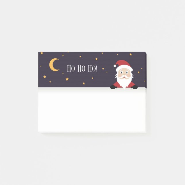 Nyårsafton Natten Jultomten säger Ho ho ho! Post-it Block (Framsida)