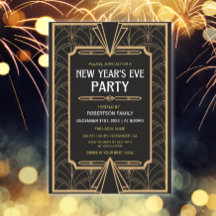 Nyårsafton Party 1920-talets Art Deco