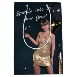 Nyårsafton Party Girl i Sequed Dress