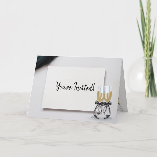 Nyårsafton Party Inbjudan (Framsida)