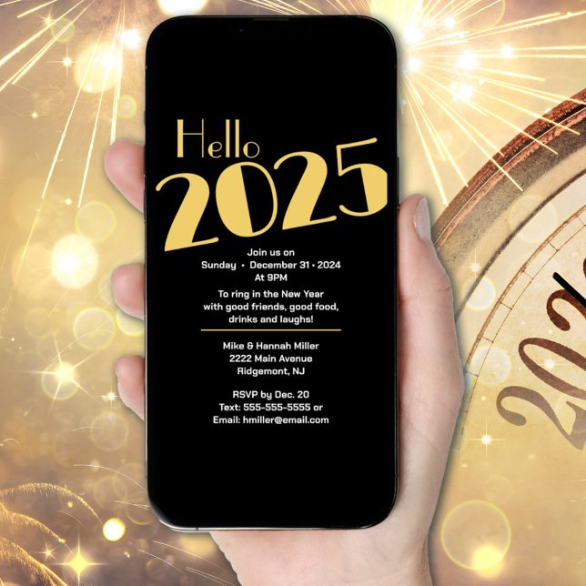 Nyårsafton Party Inbjudningar (Skapare uppladdad)