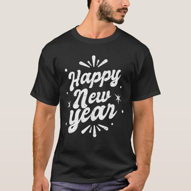 Nyårsafton Party levererar NYE 2023 Lycklig New Ye T Shirt (Framsida)