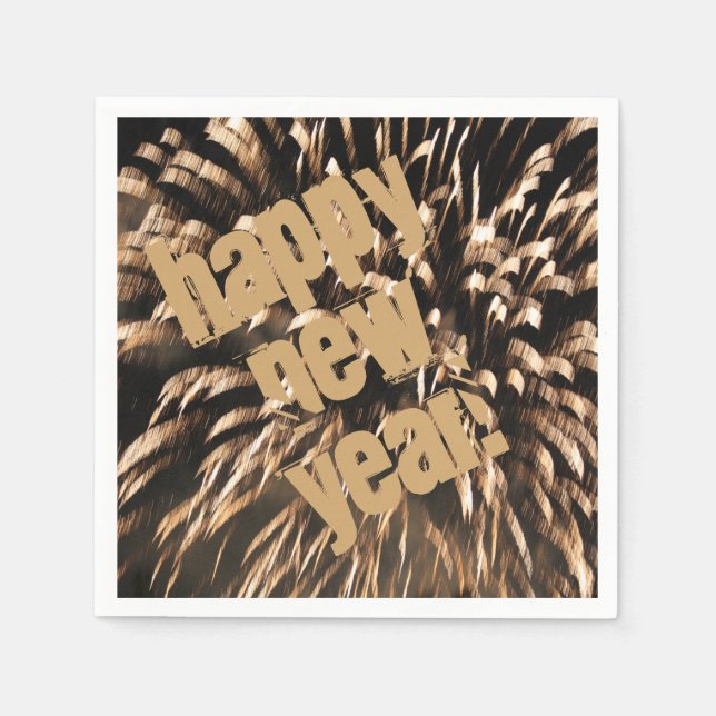 Nyårsafton Party Modern Pappersservett (Framsidan)