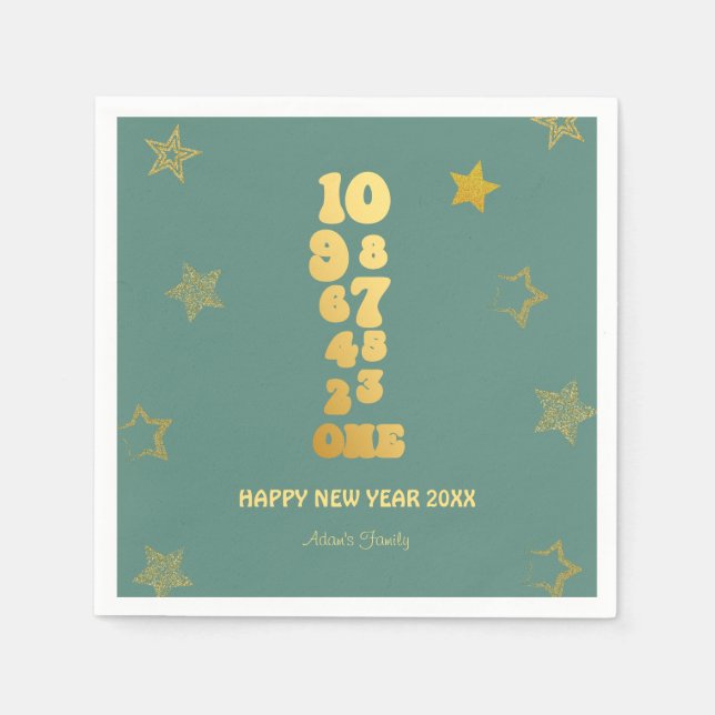 Nyårsafton Party Pappersservett (Framsidan)