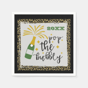 Nyårsafton Party Pop, Bublet Champagne Pappersservett