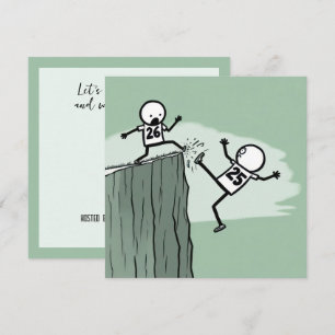 Nyårsafton Party Stick figurer Inbjudningar