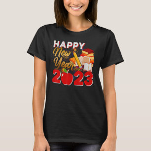 Nyårsafton Party Supplies 2023 Gott nytt år 7 T Shirt