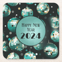 Nyårsafton Party Tallrikar - Disco Boll Design