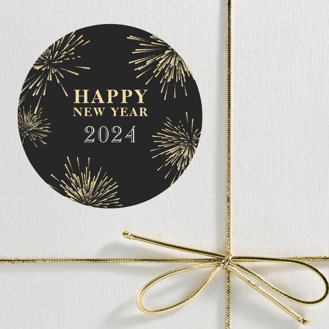 Nyårsafton Runt Klistermärke (Skapare uppladdad)