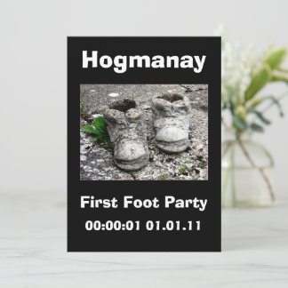 Nyårsafton Scottish Hogmanay Party Inbjudningar