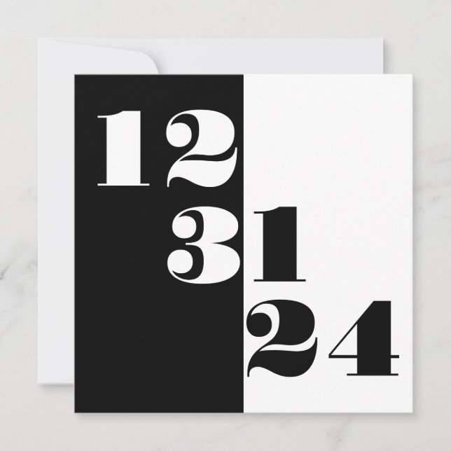 Nyårsafton Spara datum 12 31 24 Bröllop Spara Datumet (Framsida)