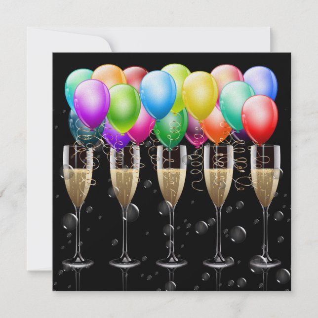 Nyårsafton/specialområde Party - SRF Inbjudningar (Framsida)