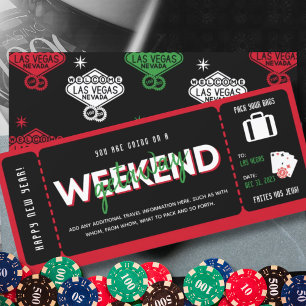 Nyårsafton Vegas Getaway Gift Voucher Biljett