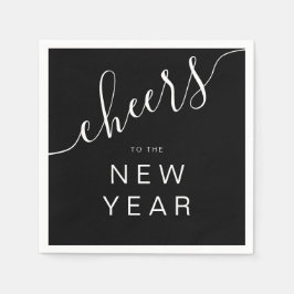 Nyårsaftonen elegant Script Pappersservett