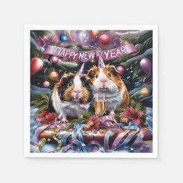 Nyårsaftonen Grisar Party Pappersservett