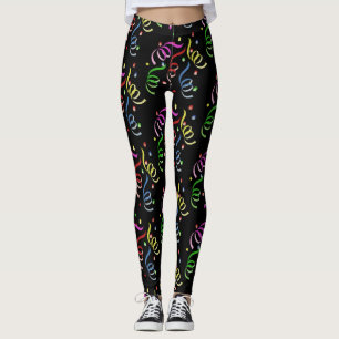 Nyårsaftonen virvlar runt & konfettiar leggings