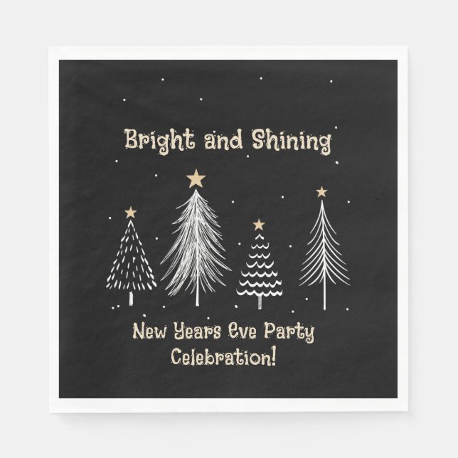Nyårsaftonens Julfest Pappersservett (Framsidan)