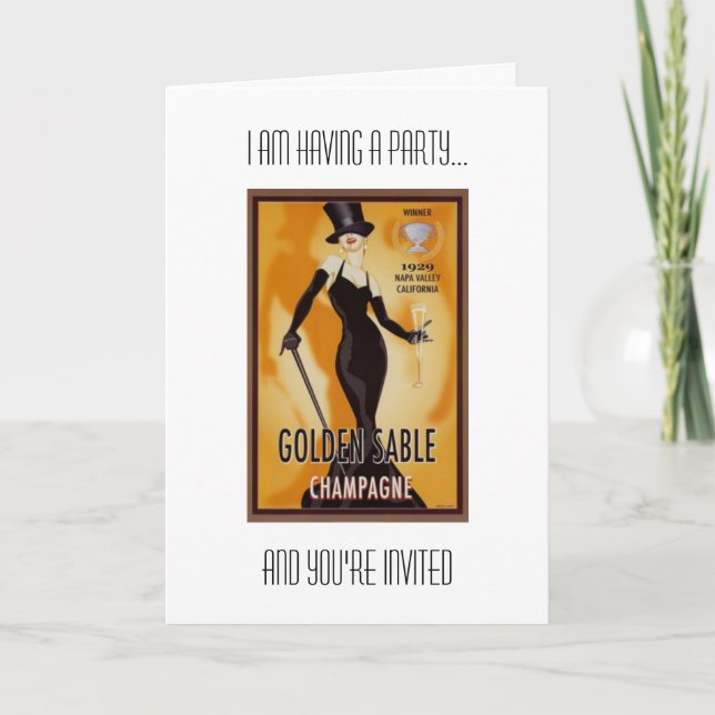 Nyårsaftonpartyinbjudan Inbjudan (Framsida)