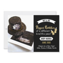 Nyårsbebis - kommande bebis tillkännagivande