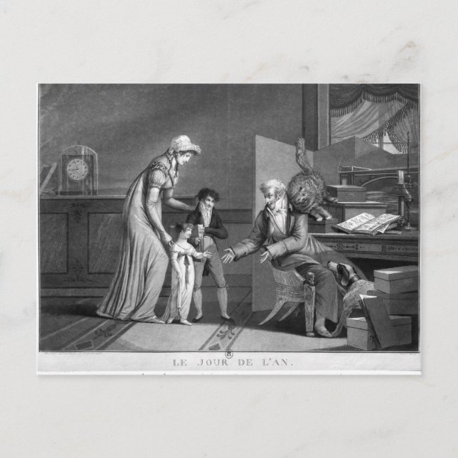 Nyårsdagen 1807 helg vykort (Framsida)
