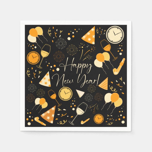 Nyårsdagen Pappersservett (Framsidan)