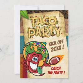 Nyårsdagsfotboll Taco-fest Inbjudan