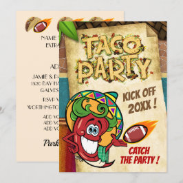 Nyårsdagsfotboll Taco-fest Inbjudan