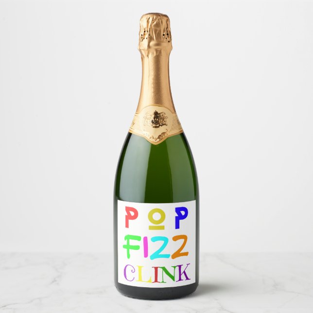 Nyårsetiketter för vin (Framsida)