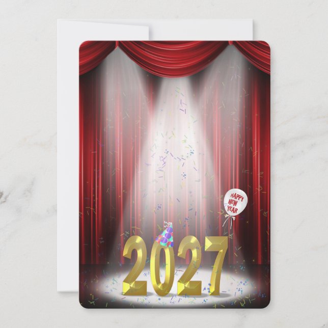 Nyårsfest 2027 I rampljuset Inbjudningar (Framsida)