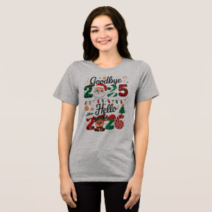 Nyårsfest Avsked 2025 Hej 2026 T Shirt