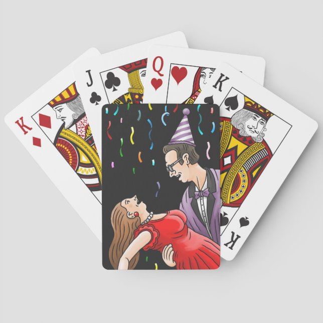 Nyårsfest Casinokort (Baksidan)