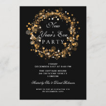 Nyårsfest Festlig krans Guld