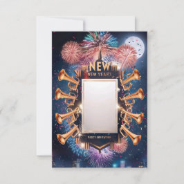 Nyårsfest Inbjudan Kort