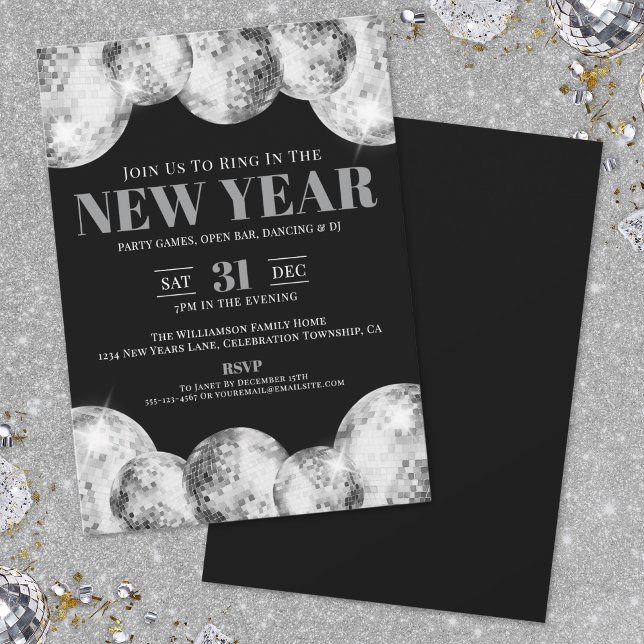 Nyårsfest Inbjudningar (New Year's Eve Party Invitation)