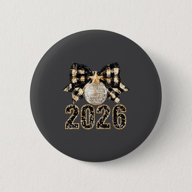 Nyårsfestartiklar 2026 Gott Nytt År F Knapp (Framsida)