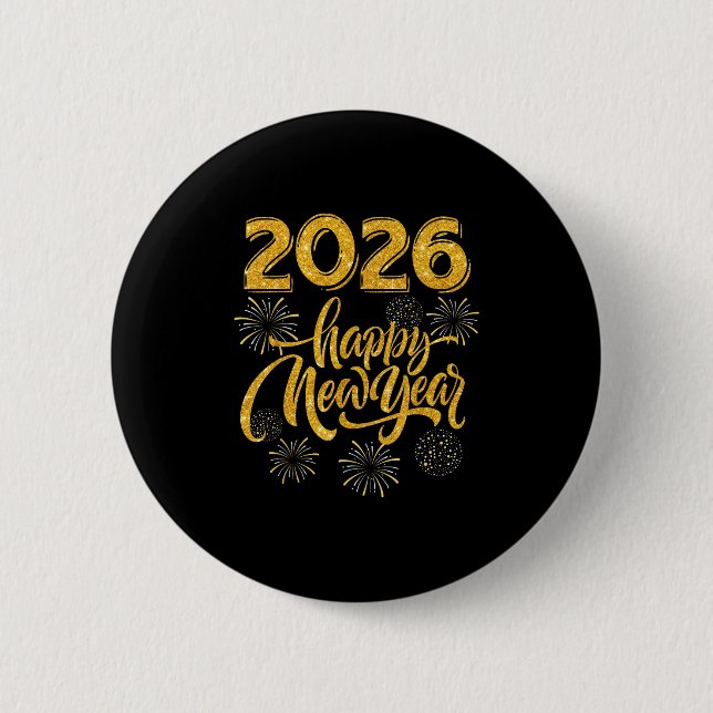 Nyårsfestartiklar 2026 Gott Nytt År F Knapp (Framsida)