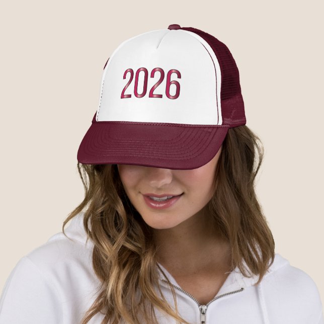 Nyårsfirande 2026-Kap Maroon Färg Skum  Keps (In Situ)