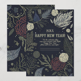 Nyårsfirande julkort