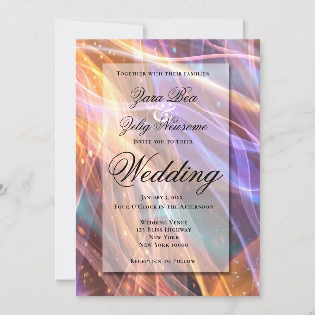 Nyårsfirande med gnista Bröllop Meddelande (Framsida)