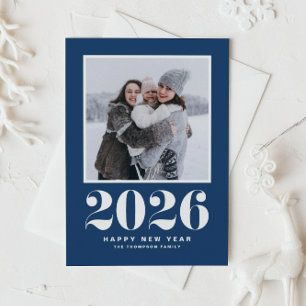 Nyårsfoto för 2025 års fetstil - nyårsfoto helg vykort