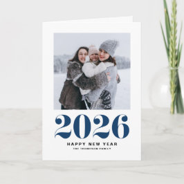 Nyårsfoto för 2025 års fetstil - nyårsfoto helgkort