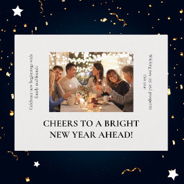 Nyårsfoto för Bright Friends and Family Helg Vykort