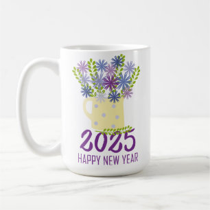 Nyårshälsningar 2025 kaffemugg