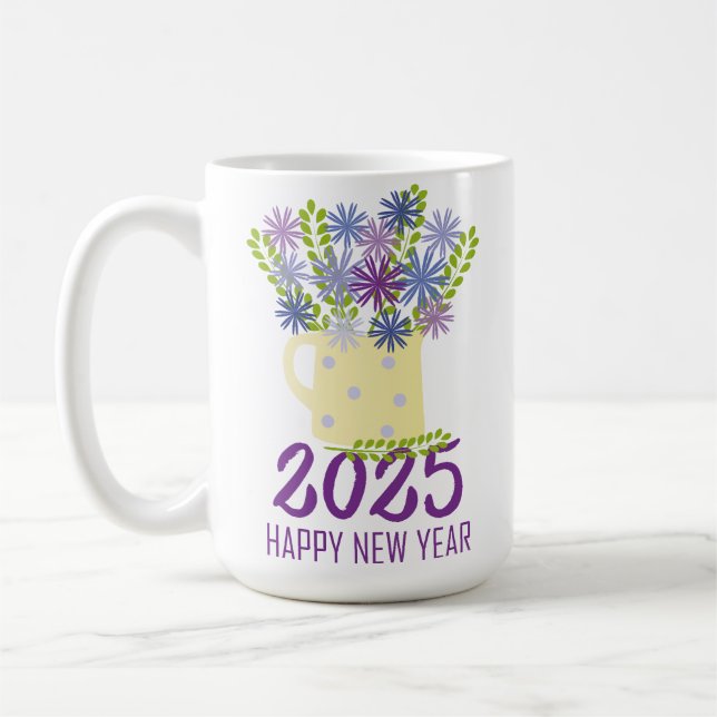 Nyårshälsningar 2025 kaffemugg (Vänster)