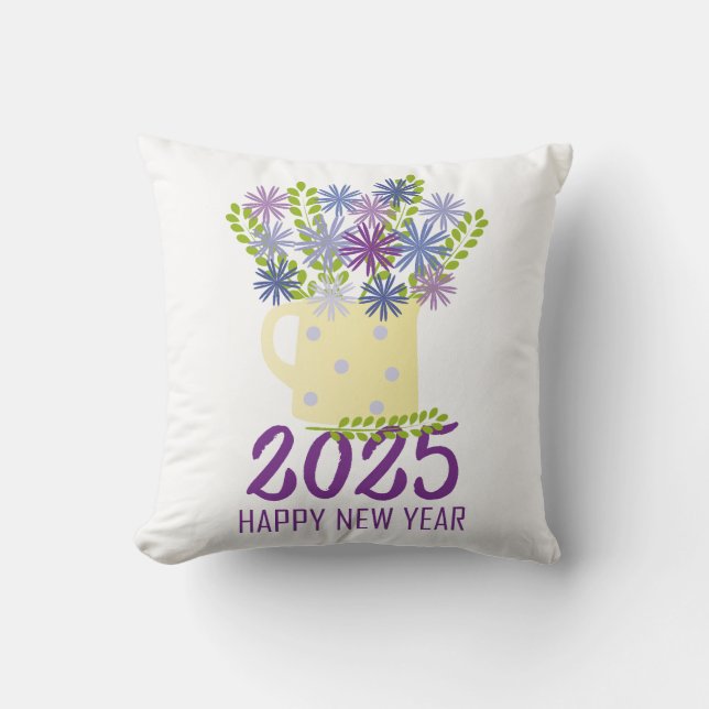 Nyårshälsningar 2025 kudde (Framsida)