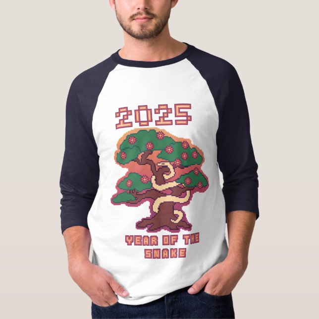 nyårshandel: 2025 års årsavgift för ormen t shirt (Framsida)