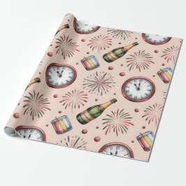 Nyårsinpackningspapper 2026 presentpapper