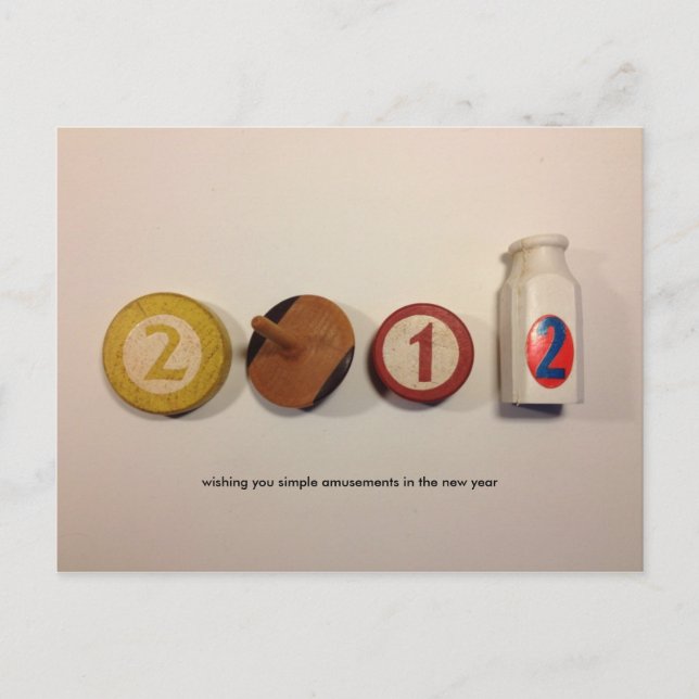 Nyårskort 2012 helg vykort (Framsida)