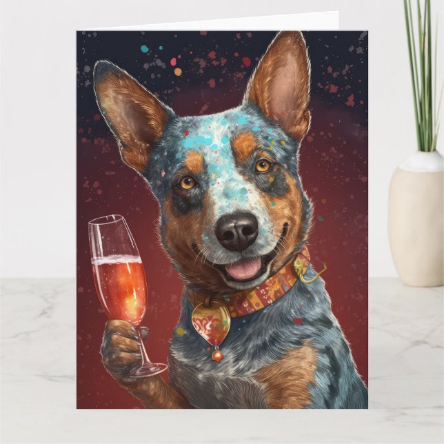 Nyårskort för Australian Cattle Kort (Framsida)