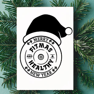 Nyårskort för jultomhet och healty tack kort